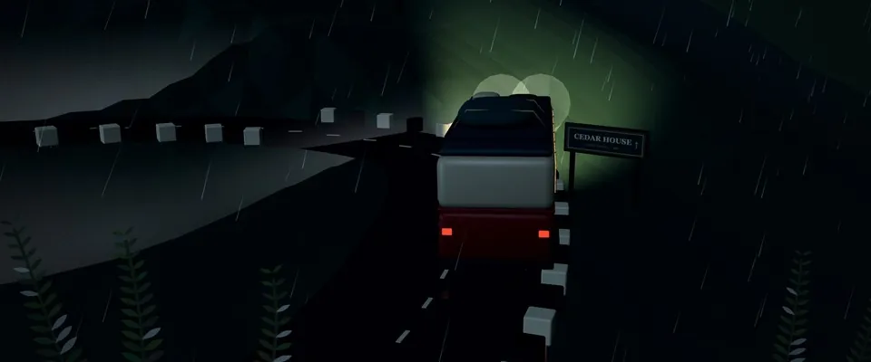 Version 1: the bus on the ghat road in 3D