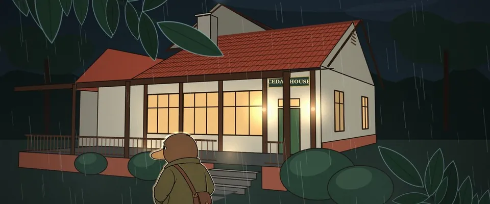 Version 2: Cedar House drawn in code